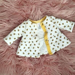 Carters sunflower puffy nb jacket only worn once